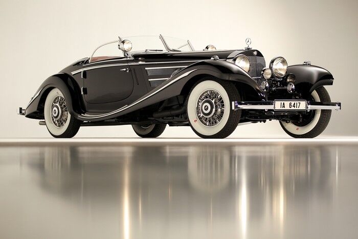 【1/16プラモデル】1936 メルセデス　５４０K MERCEDES BENZ 540 K MODEL CAR 1936 SILVER SPEZIAL ROADSTER 1