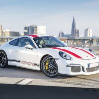 1/43 Porsche 911 R 2016MY ホワイト&レッドストライプ 4ae627b86130482eb07a82b5b24b77