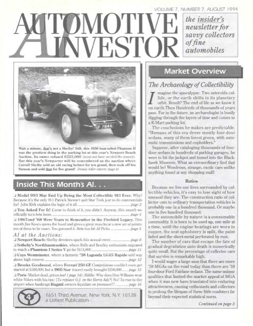 Automotive Investor August 1994 (Digital)